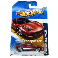 Hot Wheels Ferrari 458 Italia