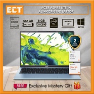 Acer Aspire Lite 14 AL14-32P-319D / 370U Laptop (i3-N355 3.9GHz,8GB D5,512GB SSD,Intel,14" WUXGA,W11