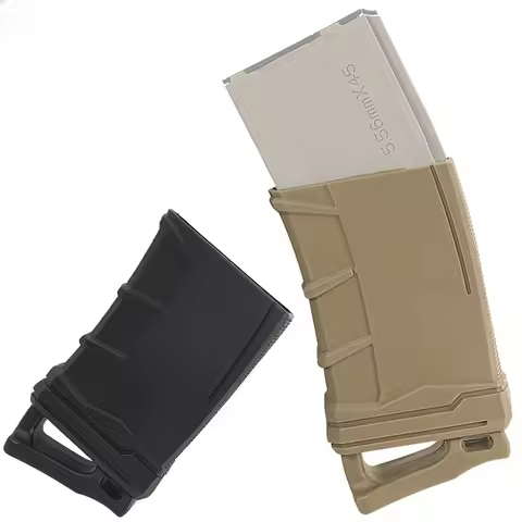 M4 M16 Fast Magazine Holster Tactical Rubber Case 5.56 Mag Anti-slip Protective Sleeve Cover Airsoft