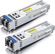 1.25G SFP Transceiver 1000Base-LX, 1310nm SMF, up to 10 km, Compatible with Ubiquiti UniFi UF-SM-1G,