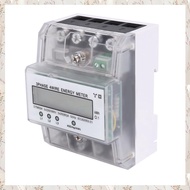 3 Phase 4 Wire Meter 220/380V 20-80A Consumption KWh Meter Rail Installation Digital Electric Power 