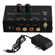 Phono Turntable Preamp Phonograph Preamplifier with R C A Input /TRS Output for Turntable Record Pla