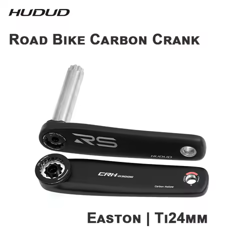 HUDUD CRK04 Carbon Crank 350G | PP5 PM | Ti24mm Spindle | EASTON Interface | 165-172.5mm | 2X10-12S 