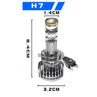 HH Y9D รุ่นใหม่2024 1คู่ หลอดไฟหน้าLedมินิโปรเจคเตอร์ รุ่นY8 Y9 Y6 ขั้ว H4 H7 H11 HB3 HB4 RHD ไฟหน้า