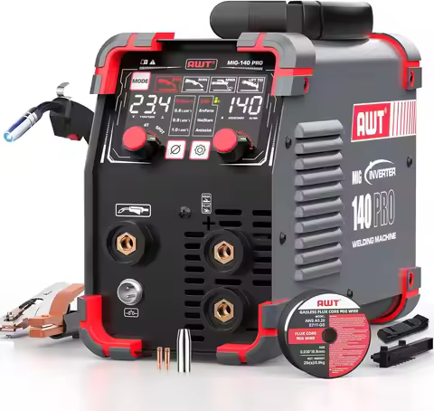 Digital Display 140Amp Welder Flux Core MIG Welder/Stick/Lift TIG 3 in 1 Welding MachineWelder Machi