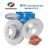 Original Bendix Disc Rotor Front Set [BR9622] - Perodua Myvi 2018 on