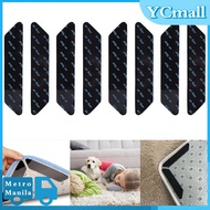 8pcs Carpets Tape Rug Tape Washable Anti-slip Rugs Sticker Rug Grips Tape Removable Silicone Tape