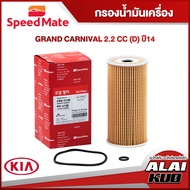 SPEEDMATE กรองน้ำมันเครื่อง KIA GRAND CARNIVAL 2.2 (D) ปี 14 (SM-OFK007) (1ชิ้น)