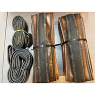 (Old product) Continental GP5000 Clincher 700x25 Brown case, with Continental valve 60mm