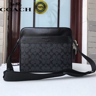 Original 100% Coach- 2024 new shoulder bag men casual messenger bag Leather men's Beg Sling Bag 2845