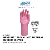 [NOT FOR SALE] - GENPLUS™ FLOCKLINED NATURAL RUBBER GLOVES Sarung Tangan Kerja 1 Pair