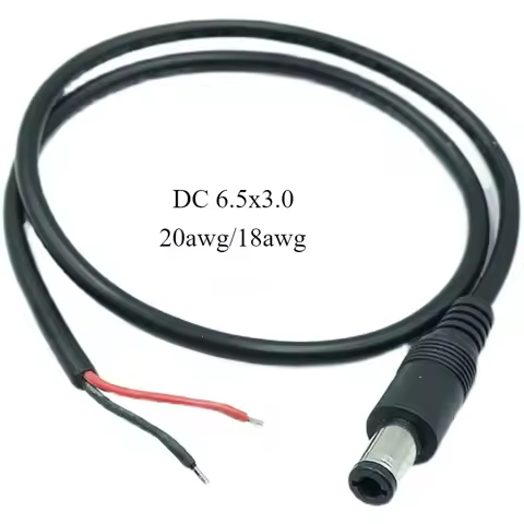 Universal 6.5x3.0 mm/6.5*3.0 mm DC Power Cable AC Adapter Laptop DC Cord 0.3m 20awg 18awg DC6530