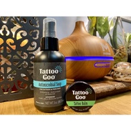 Tattoo Goo Soap 88.72ml and Tattoo Goo Balm 9.3g for maintaining colours new and old tattoos.