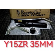 Y15ZR GL RACING EXHAUST CUTTING STD Y15ZR 35MM EKZOS PIPE + COVER STANDARD PAIP