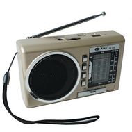 Vintage Radio Card Radio Radio for Elderly with Pointer Multi-Band Rechargeable USB Vintage Wholesal