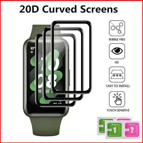 Full Curved Screen Protector Film For Huawei Band 6 7 Honor Band 6 Not Glass For Huawei Fit Smart Wa