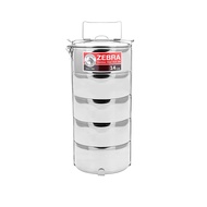 Zebra Head Lunch Box 14 Cm. 5 Layers Stainless Steel
