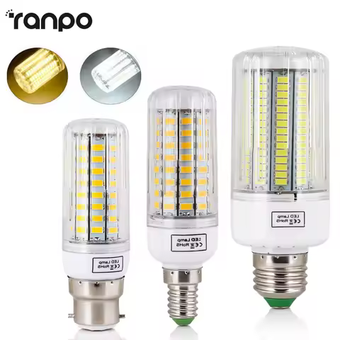 LED Corn Light E27 E14 B22 7w 12w 25w 30w 45w Lights Chandelier 110V 220v Bulbs 64leds Lamp Home Bul