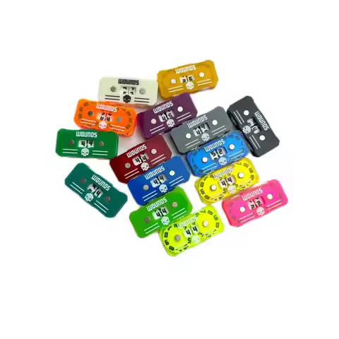 Tracker for Fantasy & Sci-Fi Model Building Kits: 41x20x9mm Wound Tracker