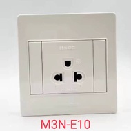 Hacoเต้ารับ 3 ขา 1-2 ช่องแบบลอยM3N-E10M3N-E20