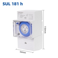 SUL 181h Mechanical Timer 110V 220V 24 hours Daily 1min~168h Mechanical Timer Time Switch Relay Din 