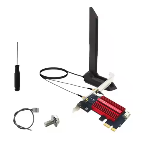 Hot Sale MT7927 Wifi7 Card+12DB Antenna 2.4G/5G/6G Tri-Band 8774M MT7927 Wireless Wifi Card BT5.4 Gi