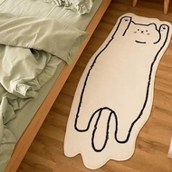 Furry Cat Carpet Bedside Soft Floor Mat