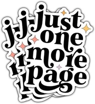 3 Pcs I Read Past My Bedtime Sticker, Cute Book Lover Vinyl Decal for Librarians, Teachers, Students