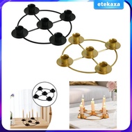 [Etekaxa] Advent Wreath  for Tapper Candles Decorative Dinner Candle Cup Iron Candlestick Advent Can