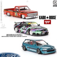 Kaido House Minigt Honda Civic EF Nissan R33 HKS Chevrolet Pickup Truck Small Scale Car Model