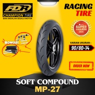FDR SOFT COMP SPORT MP27 90/80-14 FDR MP27 TUBLES RACING TIRE/ MP27 SOFT COMPOUND/ MRX MIZZLE/ MR01 