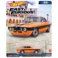 Hotwheels Premium | Alfa Romeo Giulia Sprint GTA (Fast&Furious) Scale 1:64