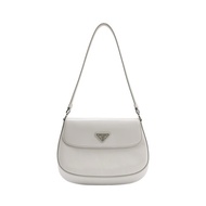 Prada cleo 光面牛皮 白色 肩背包
