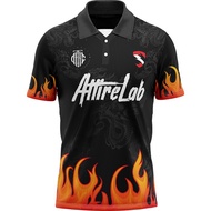 2023 [Saiz XS-3XL] Jersey Attirelab Retro Collar Lycra 250gsm