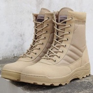 Sepatu Boots Tactical Swat kulit sapi cordura