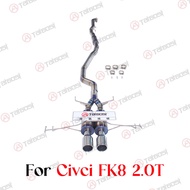 Taibosi For Honda Civic Type-R FK8 2.0T Car Catback Exhaust Escape System Performance Titanium Strai
