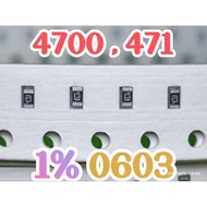 10pcs Chip resistor smd 4700 471 size 0603 470ohm 470 ohm