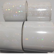 10 sheets of A4 Sticker/ Hologram lamination film/ glitter