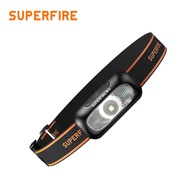 SUPERFIRE LED Headlamp Lampu Kepala Terang Rechargeable Waterproof Super Bright Induction Headlight 