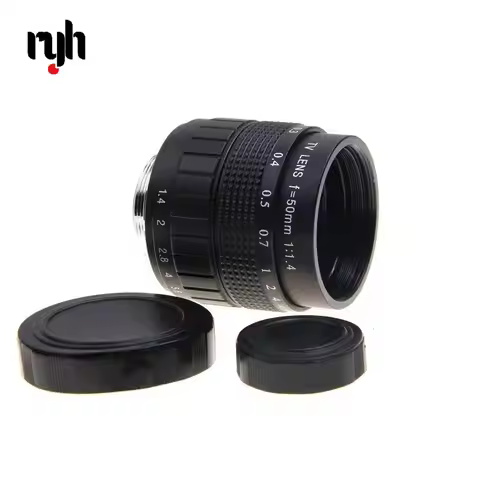 RYH 50mm F1.4 CCTV TV Movie lens+C Mount+Macro ring For Samsung NX Camera NX1000 NX210 NX20 NX200 NX