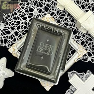 ECYOU Photocard Binder, 3 Inch Mini PVC Card Album, Fashion Blue Ice Rain with 16 Internal Pages Pos