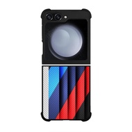 Case Casing Softcase Hardcase Samsung Galaxy Z Flip 5 5G bmw Stripes On Metal P3249