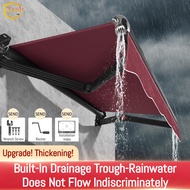 Fold Canopy Scalable Awning Hand Cranked Awning Roof Outdoor Aluminium Alloy Awning Canopy