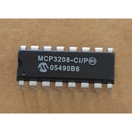 MCP3208-CI/P -  Microchip AD Converter, 12 bit, 100 kSPS, Pseudo Differential, Single Ended, Serial,