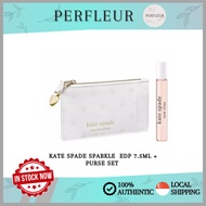 PERFLEUR | KATE SPADE SPARKLE EDP 7.5ML + PURSE SET ( PERFUME / FRAGRANCE / TESTER )
