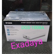 Dlink DGS-1008A, 8 Port Gigabit Desktop Switch hub