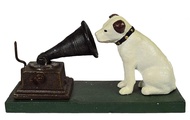 英國入口人手鑄鐵 "HMV Dog Logo" 狗和留聲機裝飾品(有現貨)