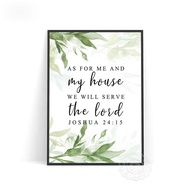 Bible Verse Encourage Art Print Poster Scripture Inspirational Quote Wall Stickers Baptism Christian