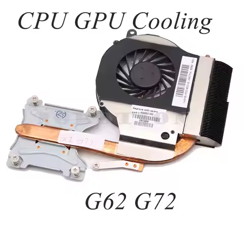 606014-001 Radiator For HP Pavilion G62 G72 Laptop Cooling Fan Heatsink fan Cooling System