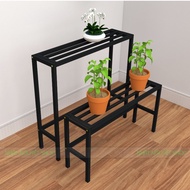 [20mm steel] Shelf Length 70cm, Width 20cm, Height (30-70)cm - Plant pot shelf - Assembled shelf